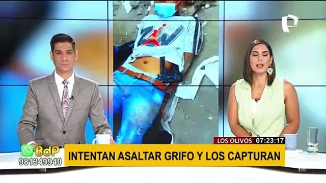 Los Olivos: delincuentes armados iban a asaltar grifo pero fueron capturados