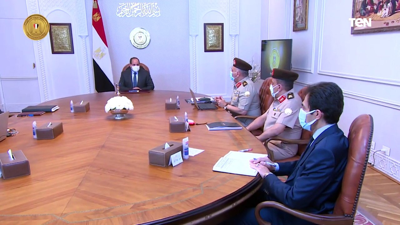 السيد الرئيس يتابع الموقف التنفيذي لمشروعات الهيئة الهندسية على مستوى الجمهورية