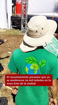 Plantan 500 árboles en Parque Morelos, todos prometen plantar miles en Tijuana.