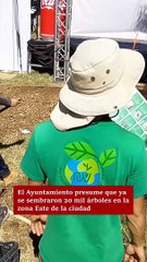 Plantan 500 árboles en Parque Morelos, todos prometen plantar miles en Tijuana.