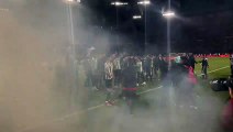 Así celebraron los jugadores del Betis con su público el título de Copa del Rey