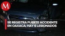 Choque en carretera de Oaxaca deja saldo de al menos 6 heridos