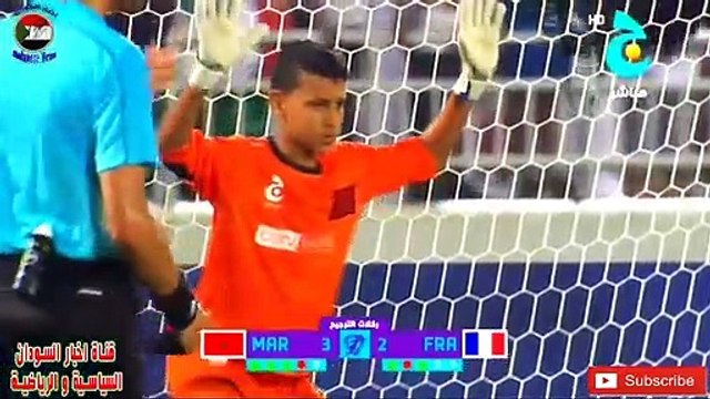 المغرب و فرنسا نهائي كاس جيم ركلات الترجيح 24 ضربة جزاء في اجواء ممطرة بتعلق حفيظ دراجي