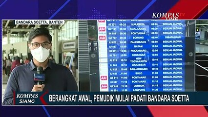 Télécharger la video: 160 Ribu Pemudik Diprediksi Akan Padati Bandara Soekarno Hatta di Puncak Arus Mudik Lebaran 2022