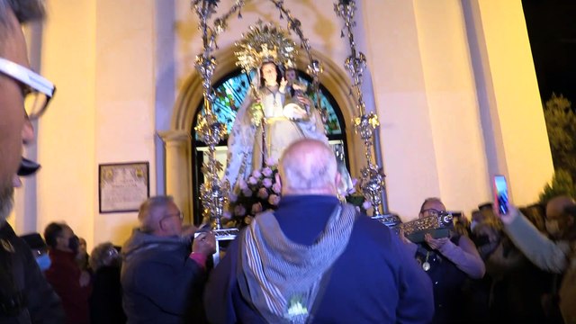 Las antorchas vuelven a iluminar Tomelloso aguardando a la Virgen de las Viñas