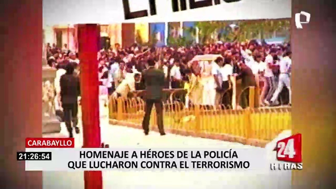 Realizaron homenaje a héroes de la Policía que lucharon contra el terrorismo