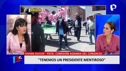 Vivian Olivos: "Tenemos un presidente mentiroso, no hay ningún proyecto de reforma agraria"