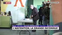 Jean-Luc Mélenchon a voté à Marseille (Bouches-du-Rhône)
