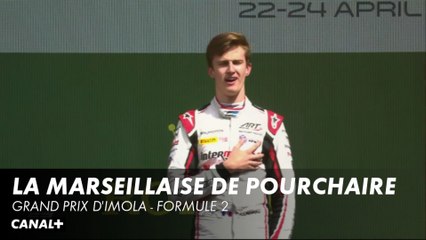 La Marseillaise pour Théo Pourchaire - Grand Prix d'Imola - F2