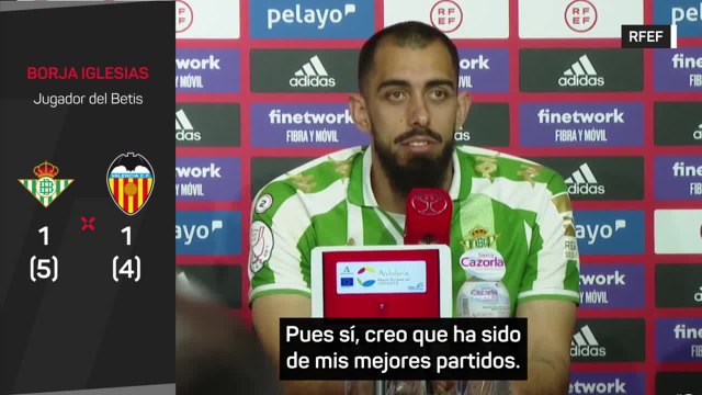 Borja Iglesias, sobre su MVP en la final: He sido feliz jugando