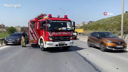 Pendik’de beton refüje çarpan otomobil takla attı: 1 yaralı