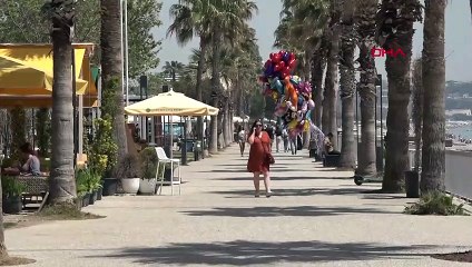 Antalya'da sıcağı gören denize koştu