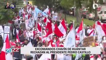 Pedro Castillo: Excomandos Chavín de Huántar marchan en rechazo a su gobierno