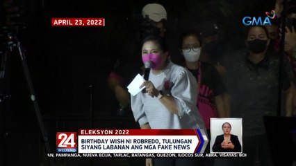 Birthday wish ni Robredo, tulungan siyang labanan ang mga fake news | 24 Oras Weekend