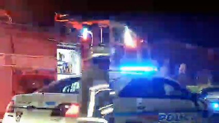 Véhicule en flamme rue Laplante