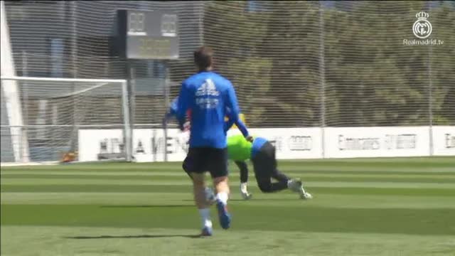 Nueva sesión de entrenamiento del Real Madrid para preparar el partido contra el Manchester City