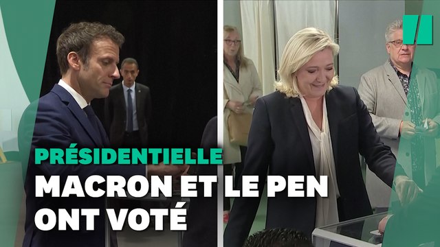 Emmanuel Macron et Marine Le Pen ont voté