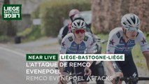 Liège Bastogne Liège 2022 - Remco Evenepoel attacks