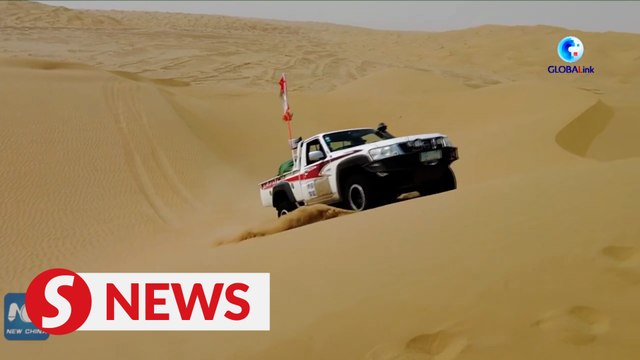 Off-road enthusiasts cross Sea of Death in China's Xinjiang
