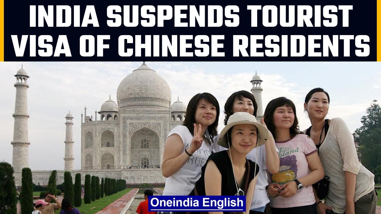 India suspends tourist visa of Chinese resident...