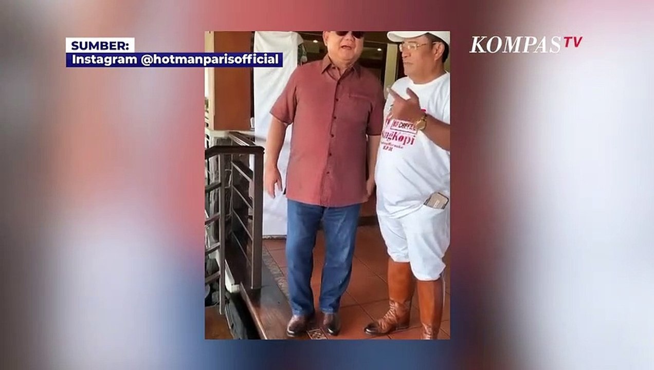 Tawa Lepas Prabowo Subianto saat Bersama Hotman Paris Hutapea