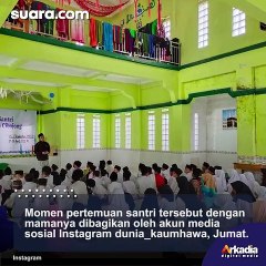 Santri Menangis Dijenguk Mamanya Setelah Tiga Tahun Tak Bertemu, Warganet Auto Mewek