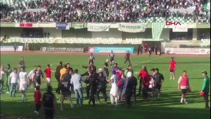 Ortaca Belediyespor maçında saha karıştı