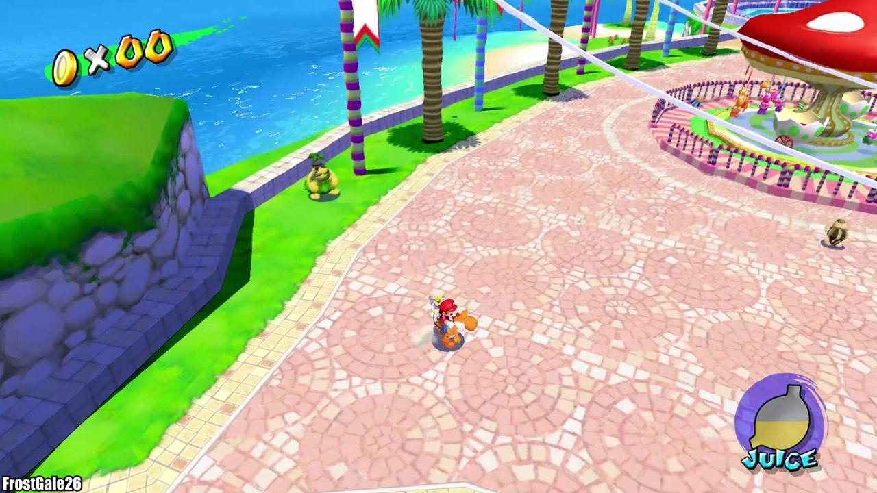 Super Mario Sunshine Playthrough - Pinna Park Blue Coins