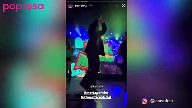 María Pombo lo da todo bailando con King África en el Suave Fest