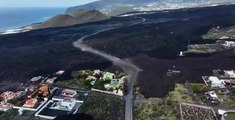 I Love The World muestra en vídeo cómo la nueva carretera Puerto Naos-Tazacorte se abre paso entre las coladas