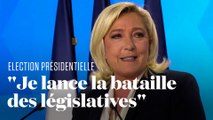 Après sa défaite au second tour, Marine Le Pen 