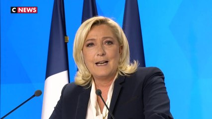 La déclaration de Marine Le Pen