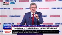 Jean-luc mélenchon revient sur l arrivée d emmanuel macron au louvre après sa victoire à la présidentielle - regardez