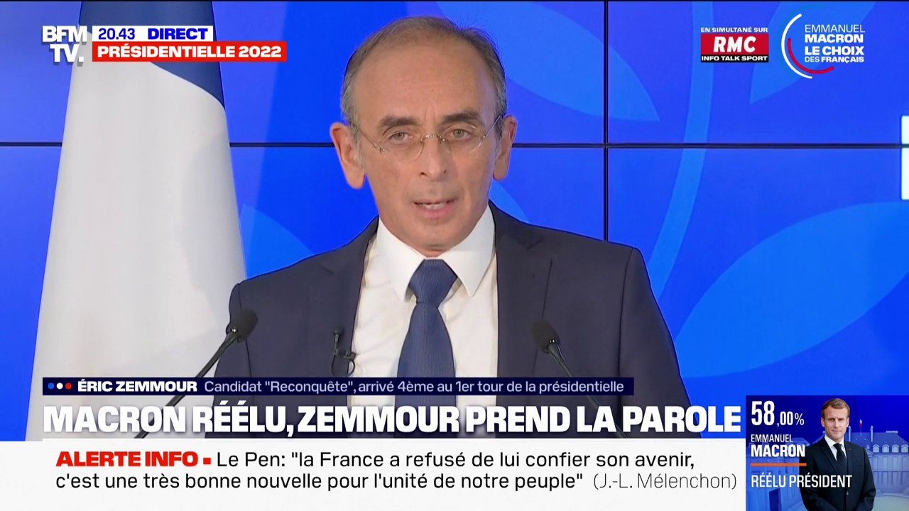 Éric Zemmour: "Hélas, c'est la 8ème fois que la défaite frappe le nom de Le Pen"