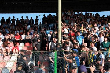 Amatör lig şampiyonluk maçında gergin anlar yaşandı