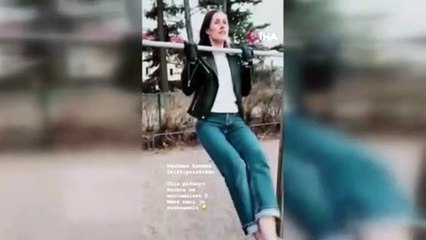 Finlandiya Başbakanı Marin barfiks çekti