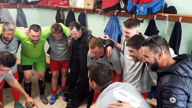 LE VESTIAIRE DE L'AS DU PIC APRÈS LA VICTOIRE 4/0FACE À SAINT ALBAN D'AY 24/04/22