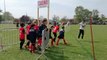 Entrée sur le terrain des U9 lors du tournoi de Pléneuf