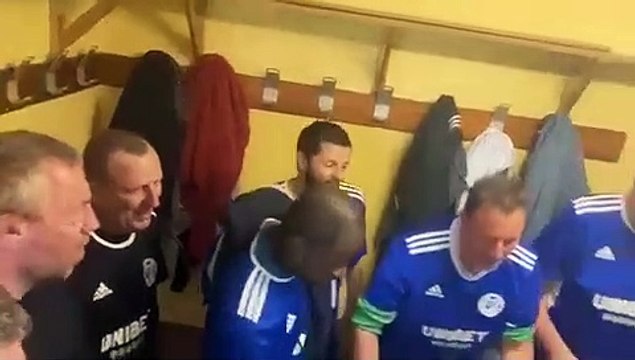 Le cri de guerre des + de 45 ans et plus ce matin après la victoire à AUVERS /OISE