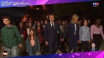 Emmanuel et Brigitte Macron main dans la main pour l'arrivée du président réélu au Champs-de-Mars