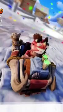 Mammoth Kart, Brown Paint Job, & Wheels Gameplay - Crash Team Racing Nitro-Fueled