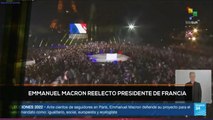 teleSUR Noticias 17:30 24-04: Emmanuel Macron reelecto como presidente de Francia