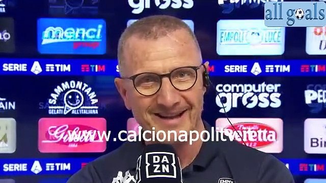 Empoli-Napoli 3-2 24/4/22 intervista post-partita Aurelio Andreazzoli
