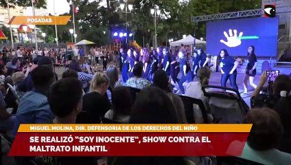 Se realizó "soy inocente", show contra el maltrato infantil