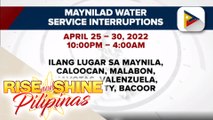 Ilang lugar sa Metro Manila at Cavite, pansamantalang mawawalan ng supply ng tubig
