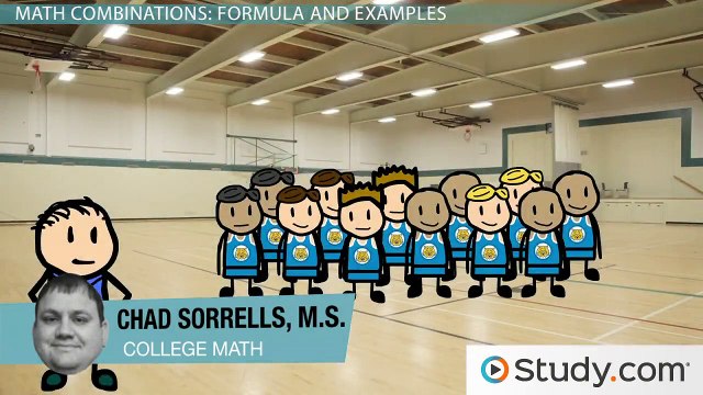 Math Combinations- Formula and Example Problems - Video & Lesson Transcript - Study.com