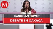 Cancelan primer debate de candidatos a gubernatura de Oaxaca por falta de quórum