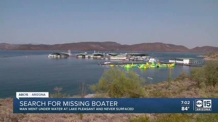 Man missing after boat incident at Lake Pleasant