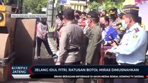 Jelang Idul Fitri, Ratusan Botol Miras Dimusnahkan