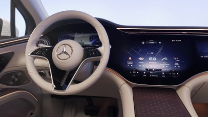The Mercedes EQS SUV AMG Line Interior Design in Studio